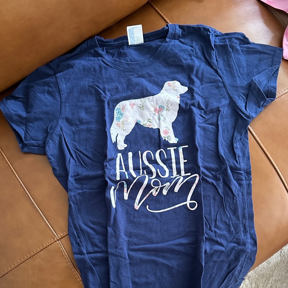 Aussie Mom Kids Blue T-Shirt